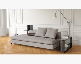 Modern Minimalist Sofa-Bed 3Dモデル