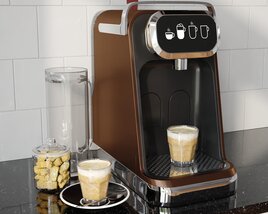 Modern Espresso Machine 3D 모델 