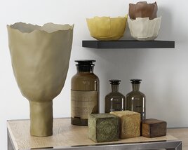 Decorative Ceramic Vases and Bottles 3D модель