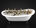 Champagne Bathtub 3D 모델 