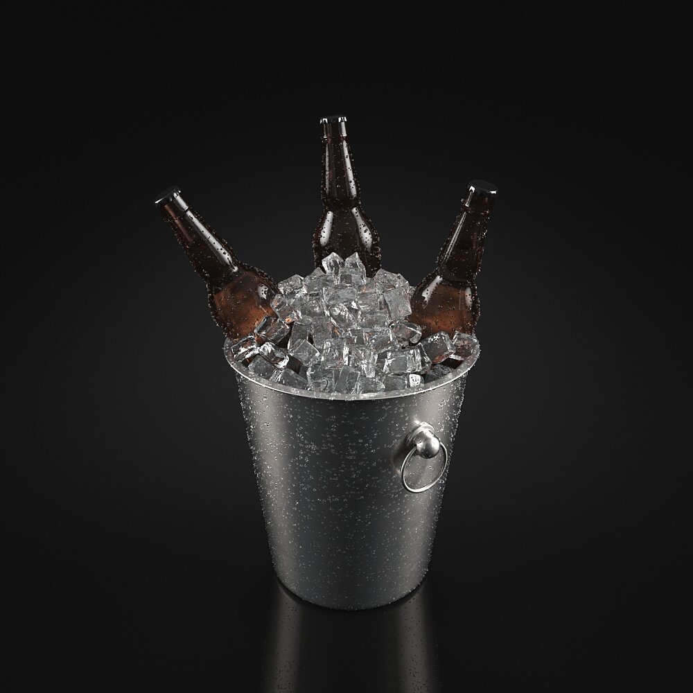 Chilled Beer Bucket Modello 3D