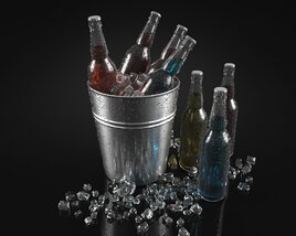 Iced Beverage Assortment 3D model