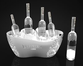 Illuminated Vodka Bottle Display 3D模型