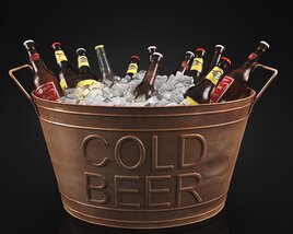 Chilled Beer Selection 3D model