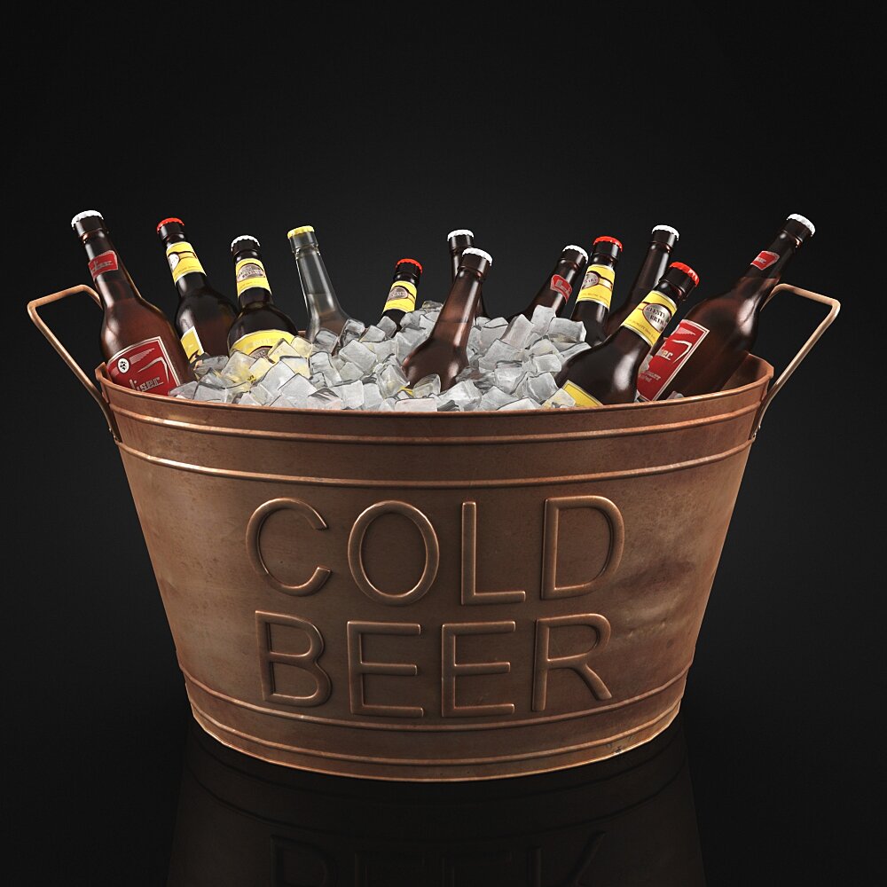 Chilled Beer Selection 3D-Modell