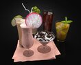 Assorted Beverage Selection 3D模型