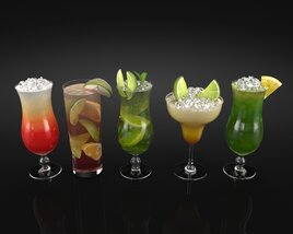 Assorted Cocktail Collection 3D model