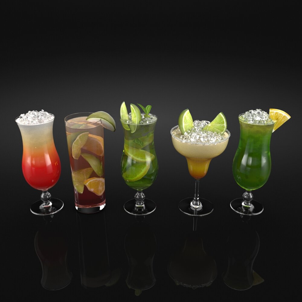 Assorted Cocktail Collection Modello 3D