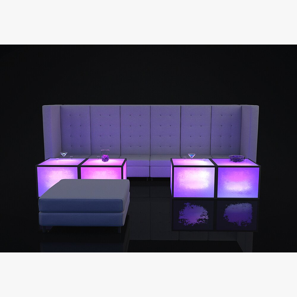 Illuminated Lounge Set Modelo 3D