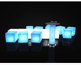 Club Illuminated Cubes Display 3D-Modell