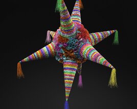 Colorful Star Pinata Modello 3D