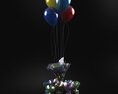 Colorful Balloon Bouquet Modelo 3d