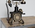Vintage Rotary Telephone Modello 3D