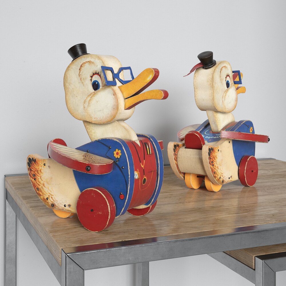 Vintage Duck Ride-on Toys 3D model
