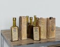 Book-Shaped Olive Oil Bottles Modèle 3d