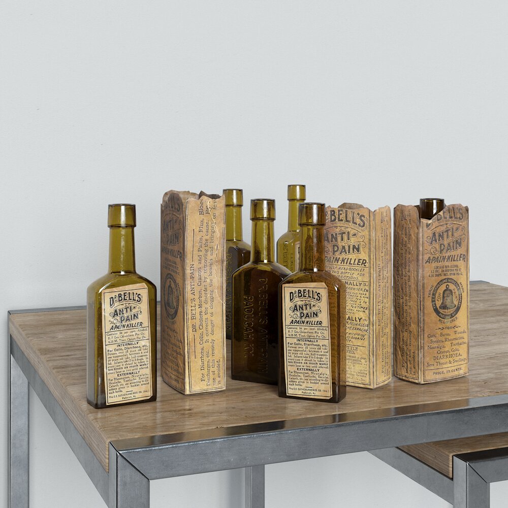 Book-Shaped Olive Oil Bottles Modèle 3D