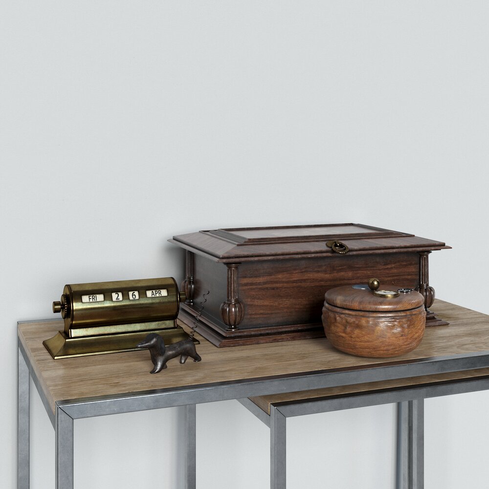 Vintage Desk Accessories 03 3D-Modell
