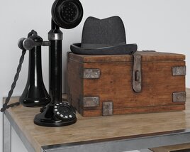 Vintage Communication and Travel 3D-Modell