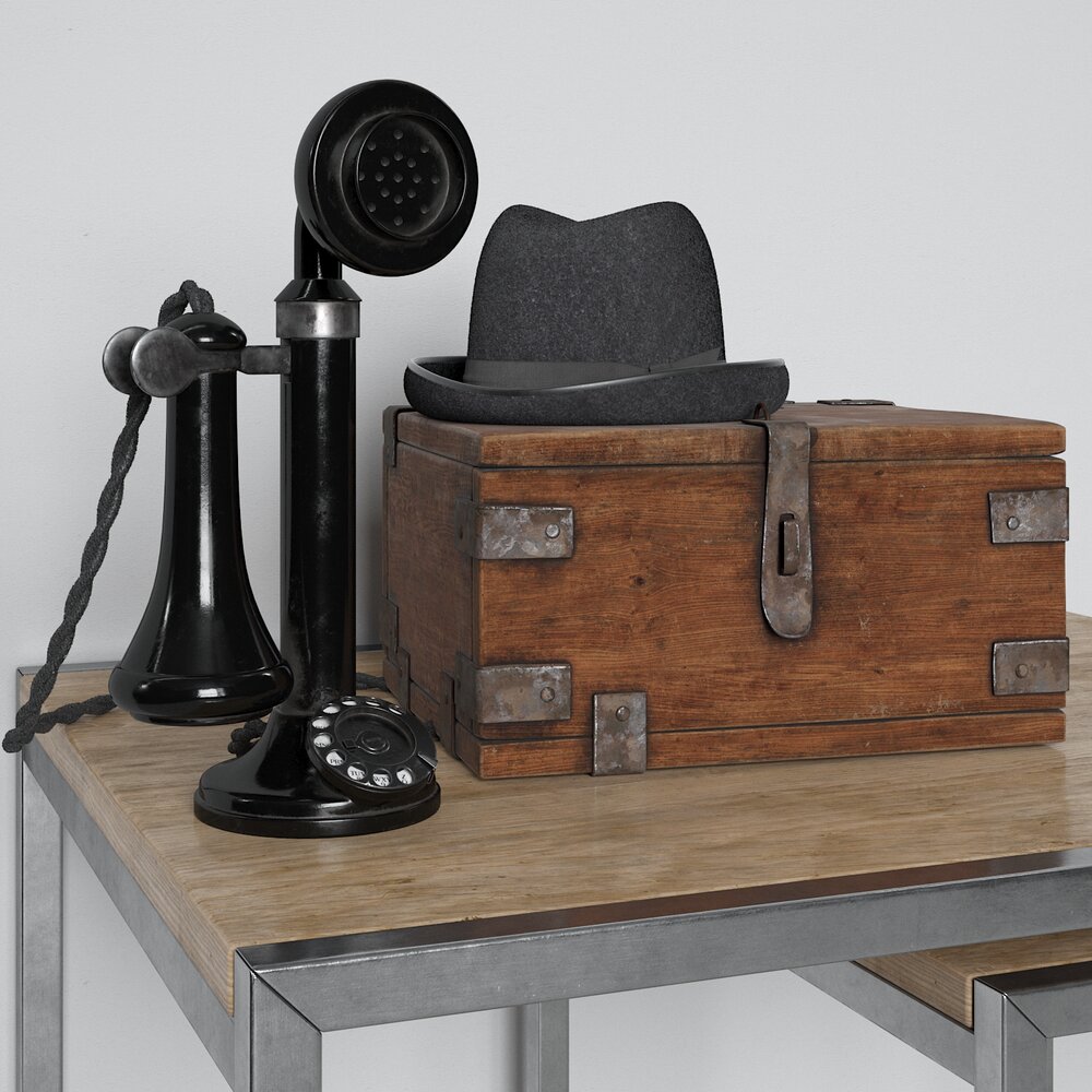 Vintage Communication and Travel 3Dモデル