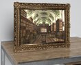 Ornate Library Painting Modello 3D