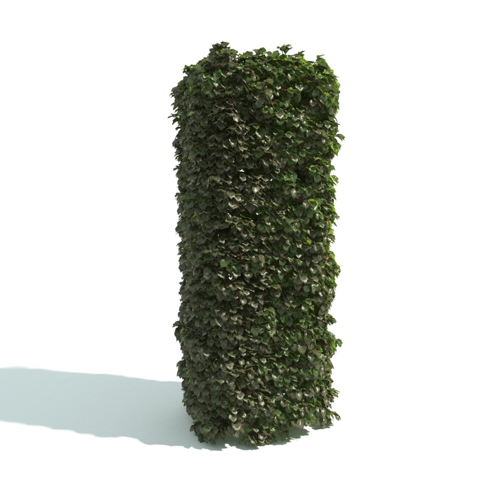 Green Hedge Column 3D model