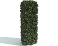 Green Hedge Pillar 02 3D-Modell