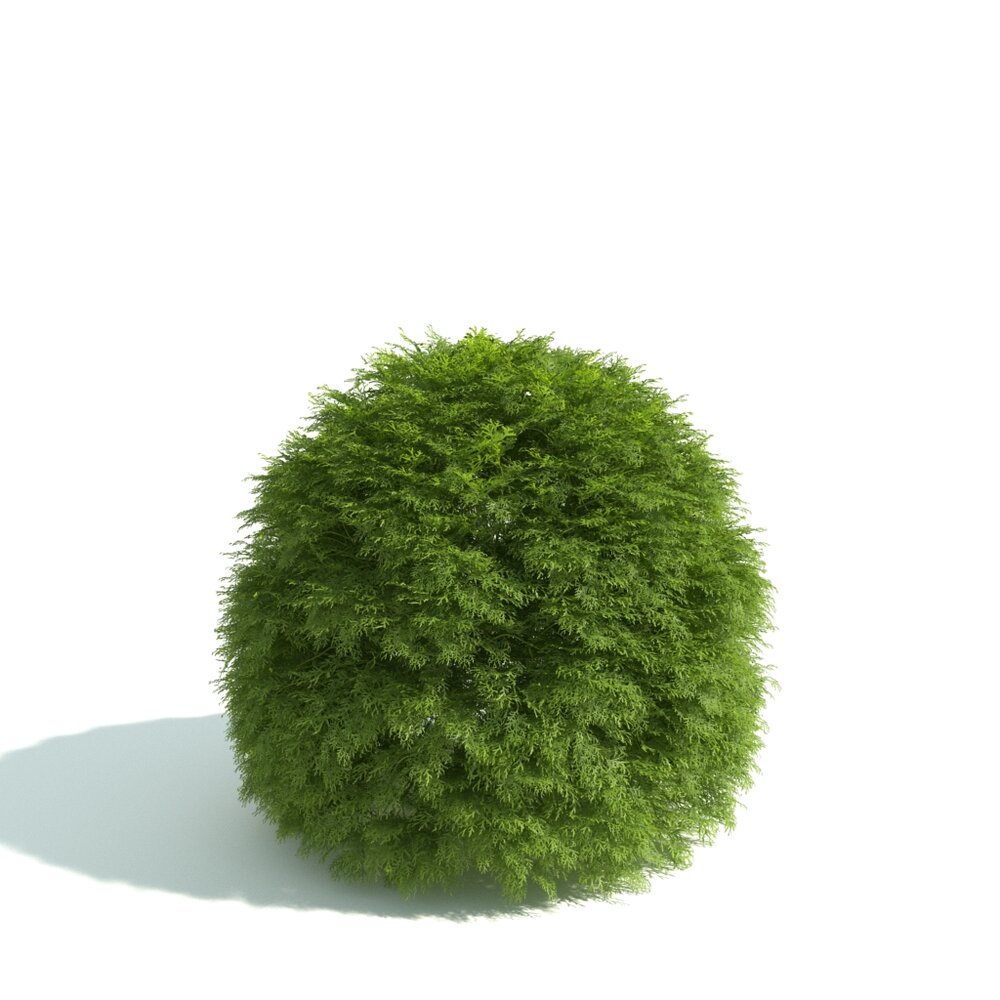 Green Shrub Sphere 02 Modello 3D