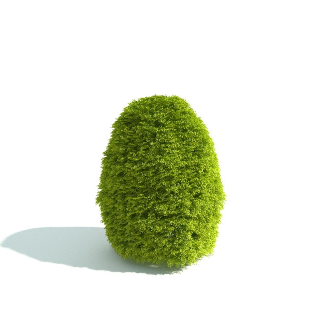 Green Shrub Egg 3D model