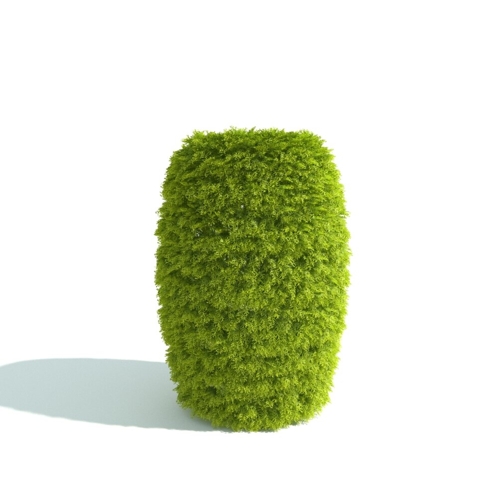 Green Shrub Vase 3d model