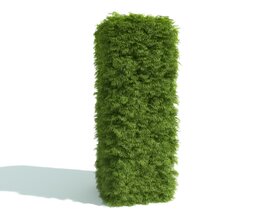 Green Hedge Letter I 3D model