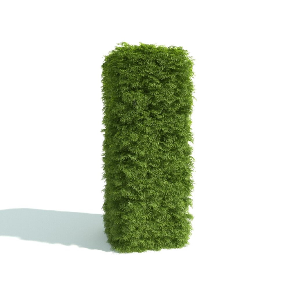 Green Hedge Letter I 3D 모델 