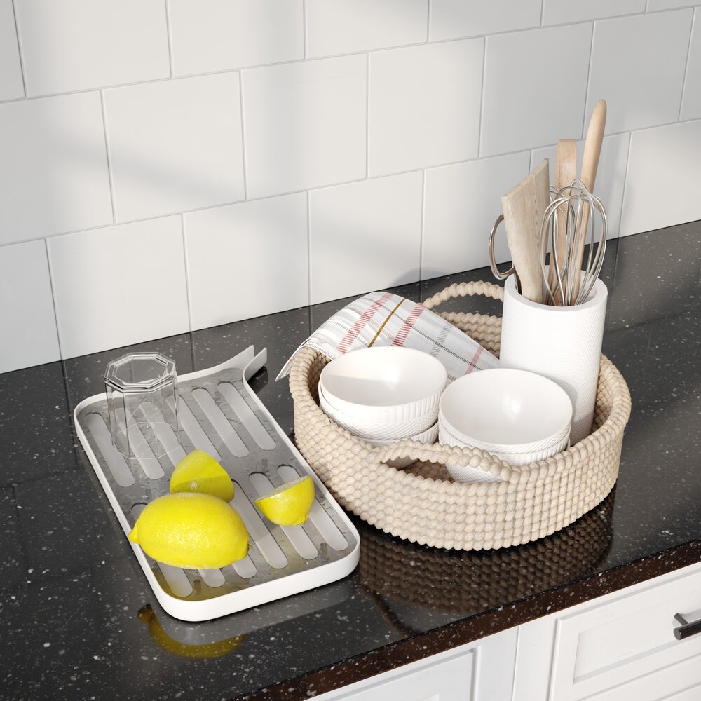 Kitchen Essentials and Decor Modèle 3d
