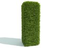 Green Vertical Garden Hedge Modello 3D