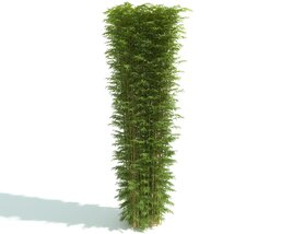 Vertical Green Hedge Modelo 3d