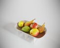 Kitchen Countertop Organizer with Fruits 3d model