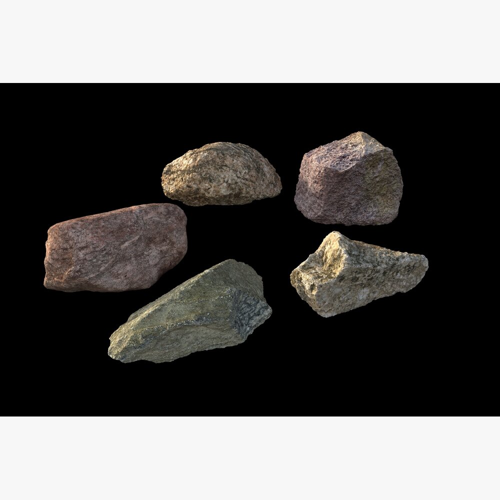 Assorted Stones 06 3D-Modell