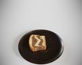 Modern Kitchen with Marble Cake 3Dモデル