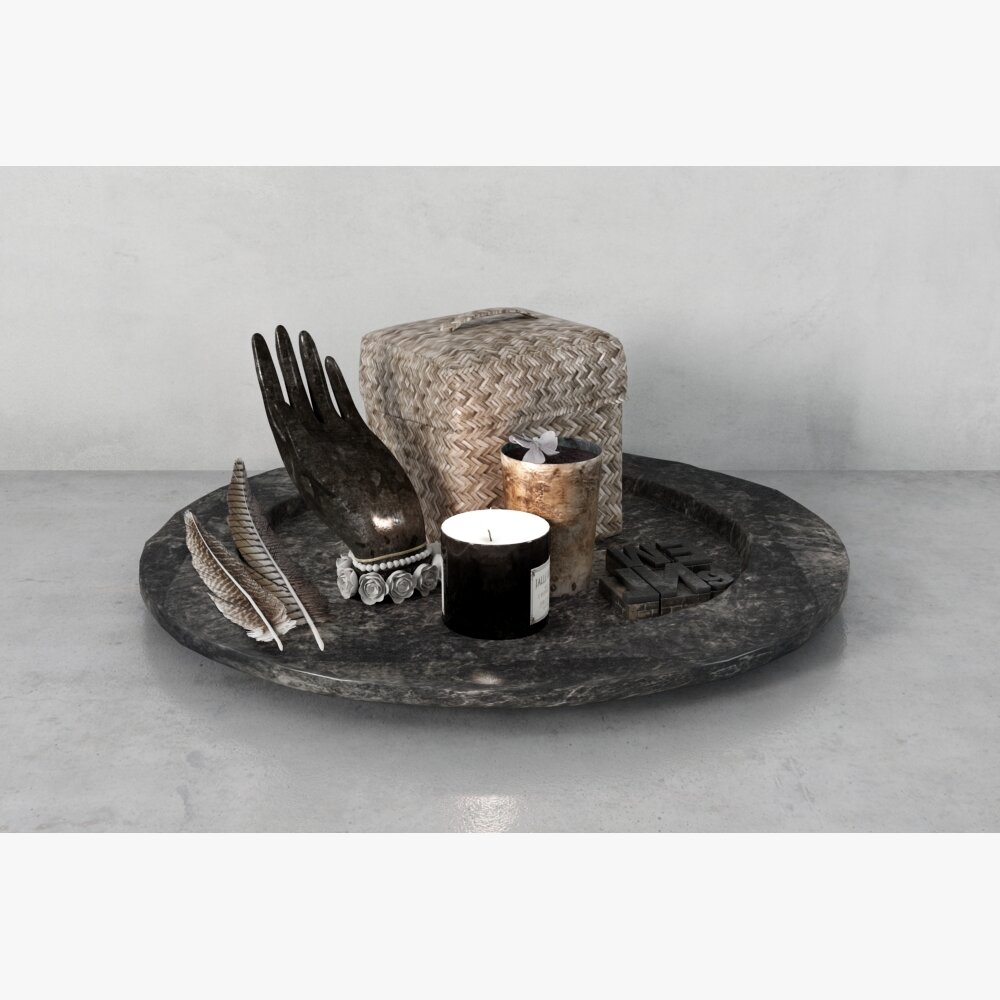 Rustic Table Centerpiece 3D-Modell