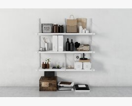 Minimalist Shelf Decor 3D model