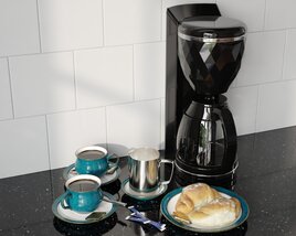 Morning Coffee Setup 3D model