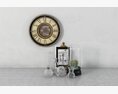 Wall Clock and Decor 3D-Modell