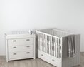 Baby Nursery Furniture Set 3D 모델 