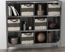 Industrial Style Storage Cubby 3D 모델 