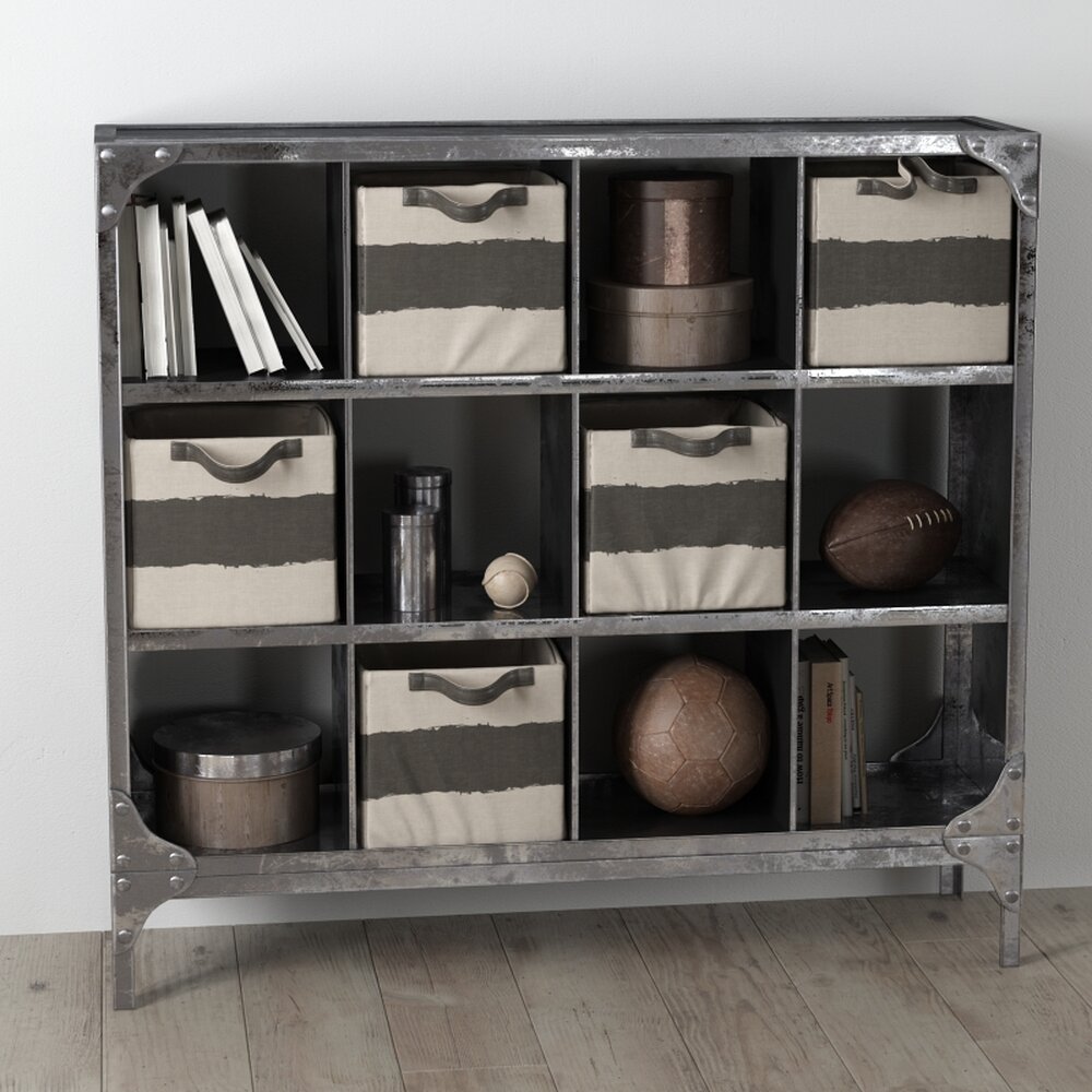Industrial Style Storage Cubby Modelo 3d