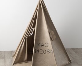 Canvas Play Tent 3D 모델 