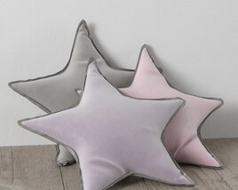 Pastel Star Cushions 3D 모델 