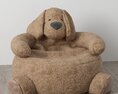 Plush Dog Chair Modelo 3D