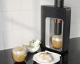 Coffee Machine with Cookie 3d model