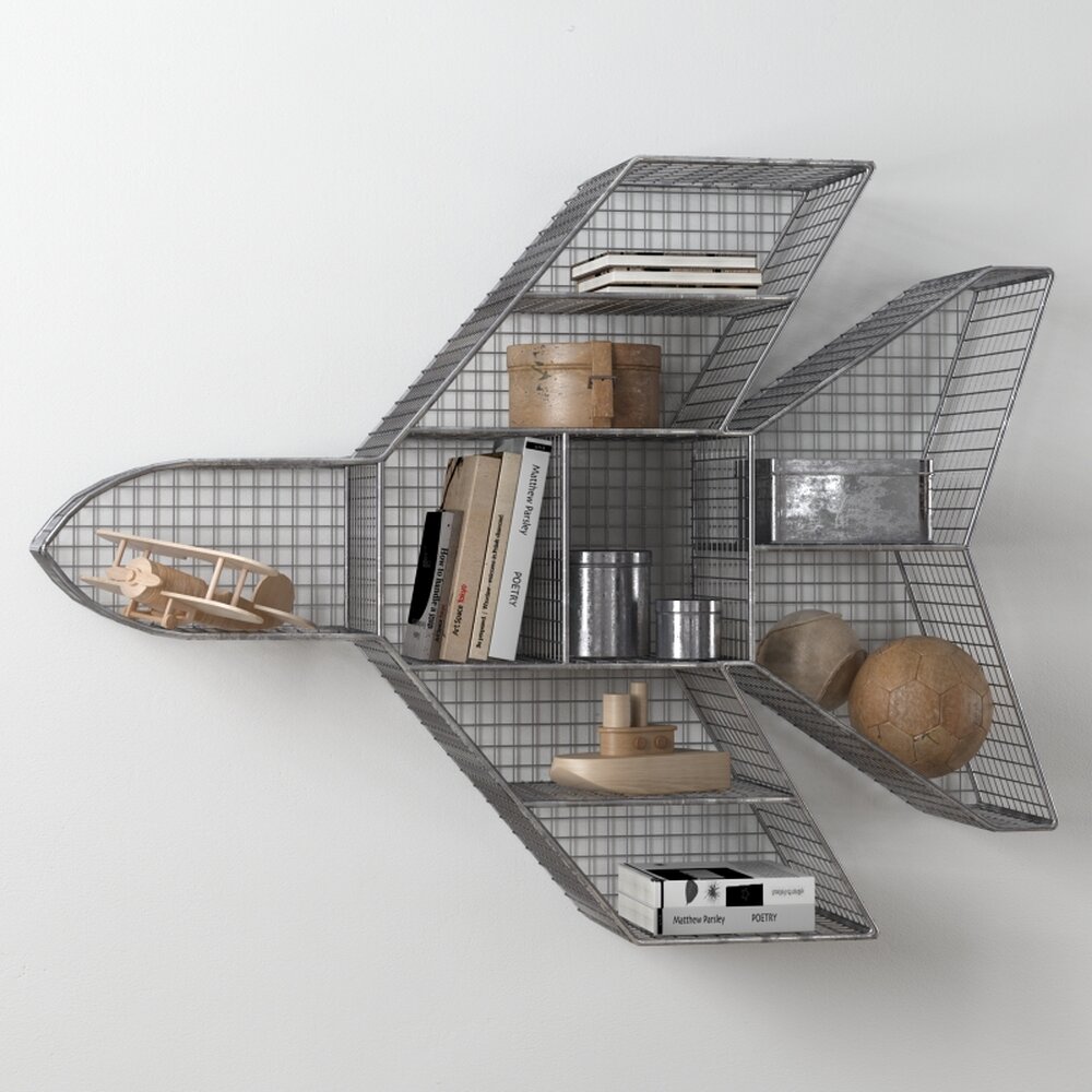 Aviator Bookshelf 3D 모델 