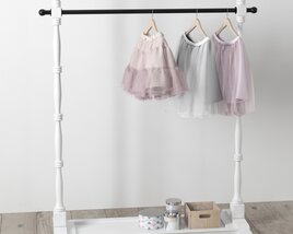Chic Toddler Dresses Display Modelo 3d